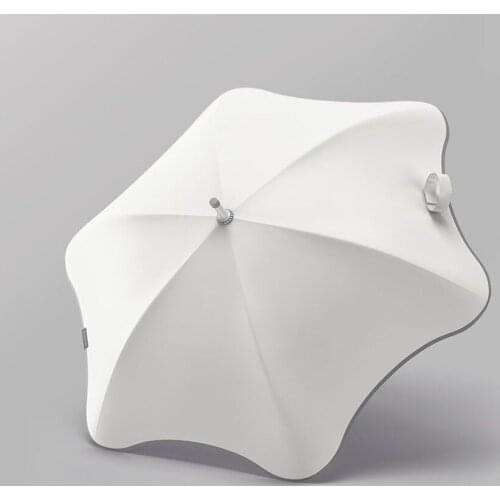 Beautiful Elegant Metal Umbrella Stand Cute Garden Umbrellas Chinese Luxury Parasol Beach Outdoor White Paraplu Rain Gear EH50UM