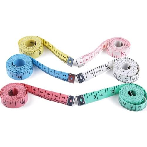 LMDZ Colorful High Quality1.5m Soft Tape Measure Double Scale Ruler Flexible Rulers Body Sewing Tailor Ruler Sewing Accessories