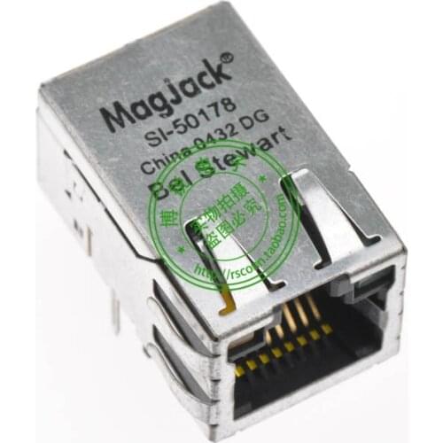 Magjack Bel Stewart RJ45 network jack Fast Filter Model : SI-50178