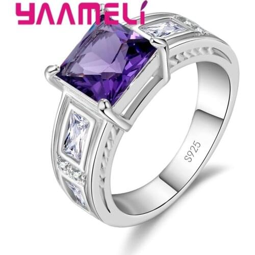 Trendy Unisex Fashion Cool Men & Women Finger Jewelry 925 Sterling Silver With Zircon Stone Party Prom Accessories