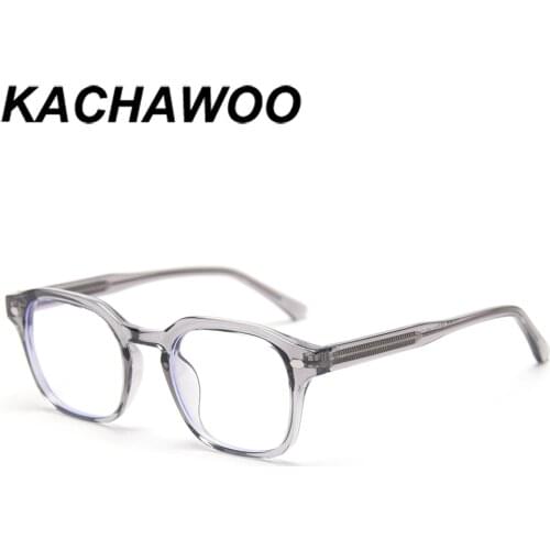Kachawoo men eyeglasses square black transparent TR90 optical glasses frames for women spectacle frame high quality acetate