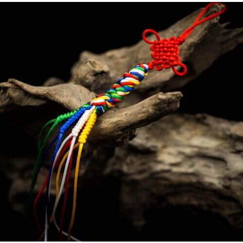 New Year Tibet five-color kong hadad knotting knots peace auspicious knot Transshipment is Chinese knot Free ship