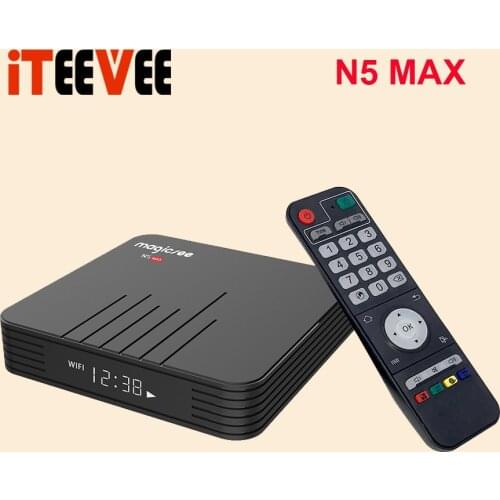 1PC Magicsee N5 Max Amlogic S905X3 Android 9.0 TV BOX 4G 32G/64G Rom 2.4+5G Dual Wifi Bluetooth 4.0 Smart Box 4K Set Top Box