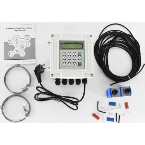 Ultrasonic Flowmeter Wall-mounted Digital Flow Meter TUF-2000SW TM-1 Transducer DN50-700mm