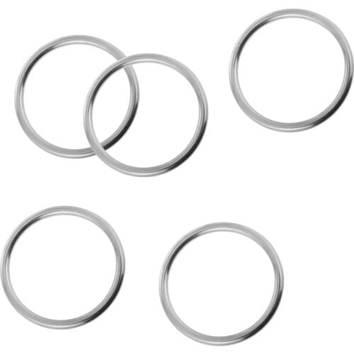 5 Pieces Marine 304 Stainless Steel O Rings Circle Craft Webbing Boat 3mm Thick 25mm Inner Dia
