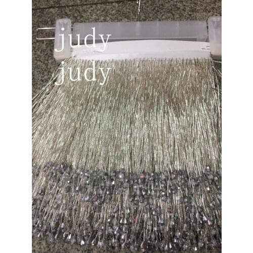Stock tassel lace stock 5 yards/bag Ym2461# 15cm High-grade silvery Tassels for sawing dress Free shipping
