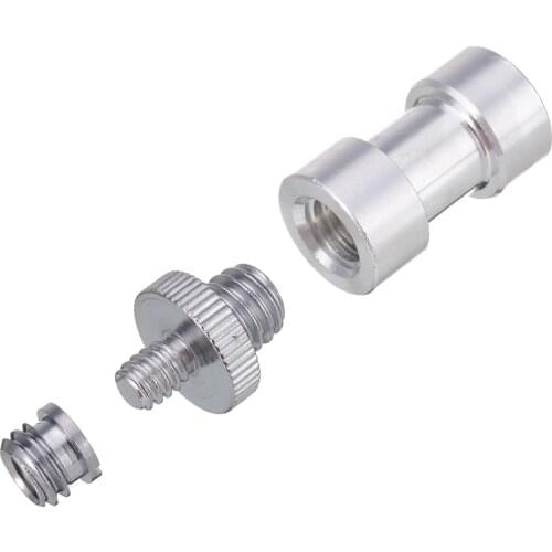 1set Male To Female Screw Adapter 1/4" 3/8" Mount Set Thread Screw Adapters Convert For Camera Tripod Light Stand