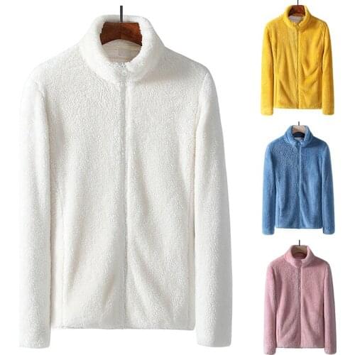 Winter Coral Fleece Coat Womens Anti-snow Jacket Double-sided Fleece Mens Thickened Outfit Warm Outdoor Top Stormcoat Liner