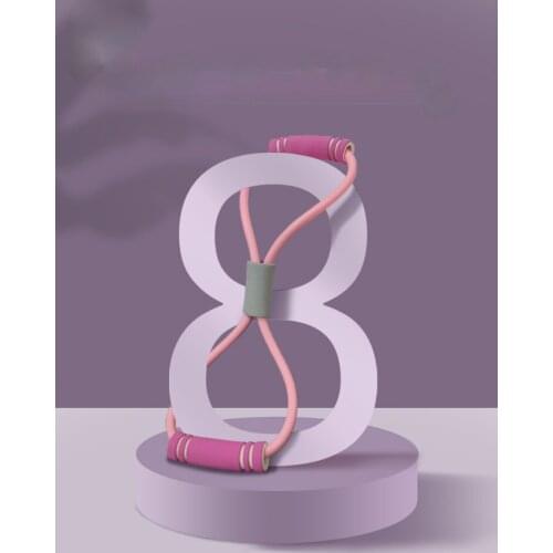 Zq 8-Word Chest Expander Back Trainer Eight-Word Elastic String Stretch Strap Exercise Arm Trainer