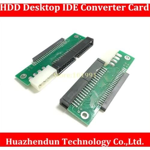 50PCS/lot---2.5" to 3.5" IDE Converter Adapter Card 44pin Laptop Hard Drive HDD to Desktop IDE Converter Card