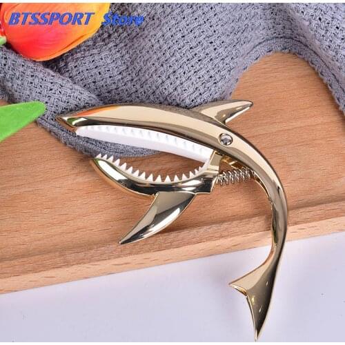 Shark Guitar Capo Zinc Alloy Universal Quick Change Clamp For Acoustic Classic Electric Guitarra Musical Instrument Accessories