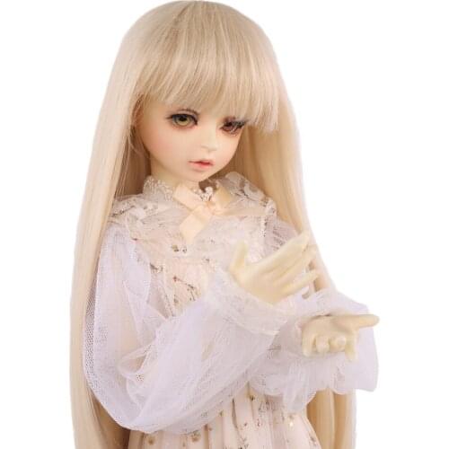 BJD/SD Dolls Wig Hair Long Curly high temperature fiber Khaki pink yellow Wigs for 1/3 1/4 1/6 Bjd Doll accesories