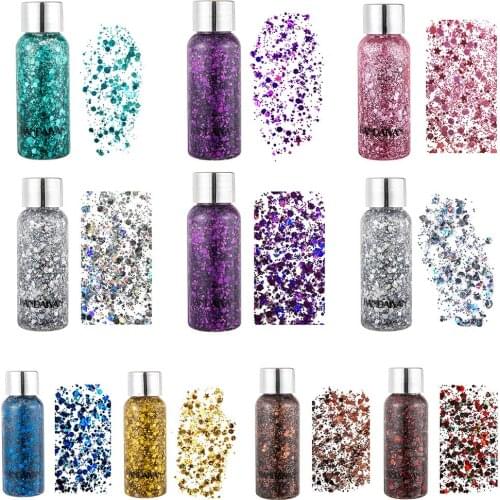 Glitter Shiny Body Painting Eye Shadow Festival Party Cream Face Shimmer Gel
