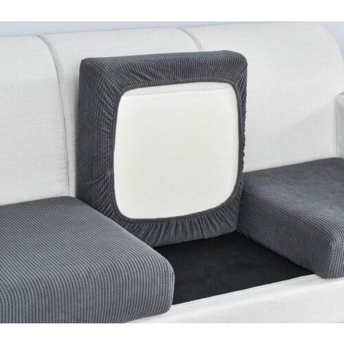 Elastic Sofa Cover For Living Room Comfotable Sofa Seat Cushion Cover Solid Color Couch Covers Home Removable Armchair Slipcover