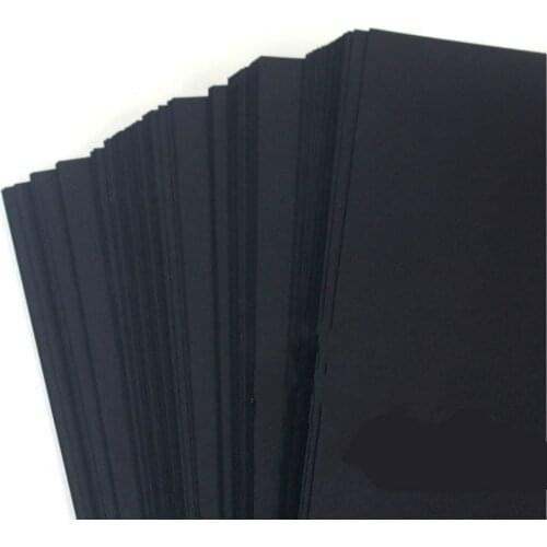 A3 A4 Black Craft Paper Pure Wood Pulp Black Cardboard Paper DIY Upscale Children Handmade Copy Paper Sketch Paper Painting 80g