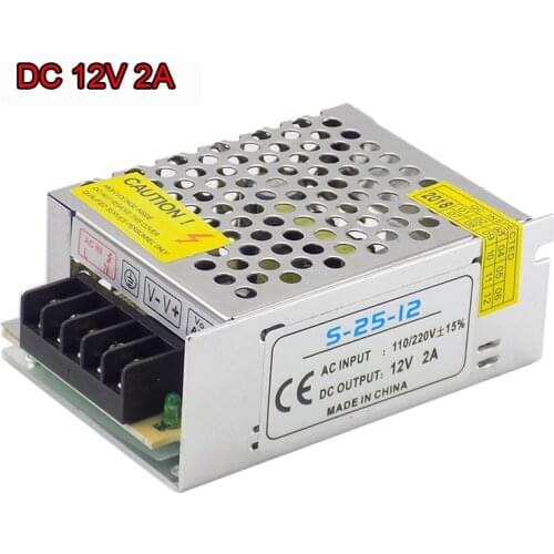 DC 12V 2A Lighting Transformer Power Supply CCTV Camera Converter for LED Strip Light Switch Driver Charger Step Down Adapter