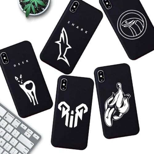Jamular Fashion Creative Cute Logo Silicone Soft Shell Phone Case for IPhone 11 Pro XS Max X XR 7 8 6 6S Plus Phone Back Cover