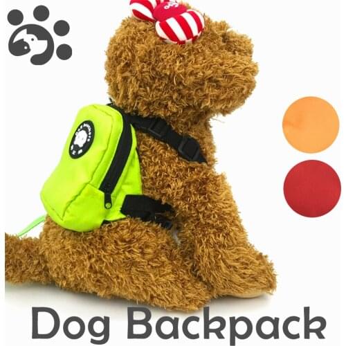 Dog Backpack Outdoor Travle Cute Mini Backpack for Pet Cat Dog Multifunction School Bags Dog Snack Food Bag Outdoor Pet Supplies