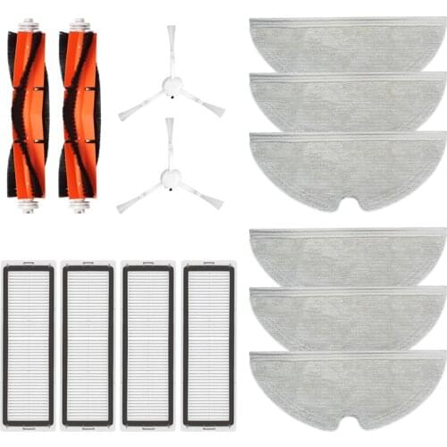 Washable Main side brush filters Mop rag wipes For Xiaomi Mi Robot Vacuum-Mop 2 Pro+STYTJ02ZHM Robot Vacuum Cleaner Parts Kits