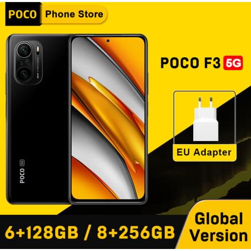 Global Version POCO F3 5G 8GB 256GB Smartphone Snapdragon 870 Octa Core 6.67"120Hz E4 AMOLED Display