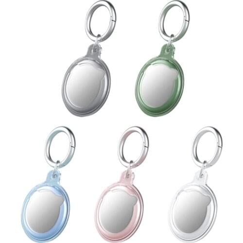 TPU Soft Protective Cover Soft Silicone Case Shell Location Tracker Protector for AirTags Bluetooth Tracker Accessories