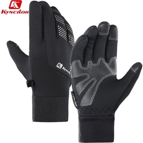 Kyncilor Unisex Winter Warm Cycling Gloves Bike Touchscreen Full Finger Gloves Windproof Bicycle Motorcycle Fitness Gloves