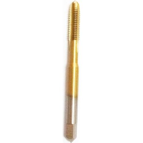 2mm HSS Titanium alloy Machine Spiral Point Straight Fluted Screw Thread Metric Plug Hand Tap Drill