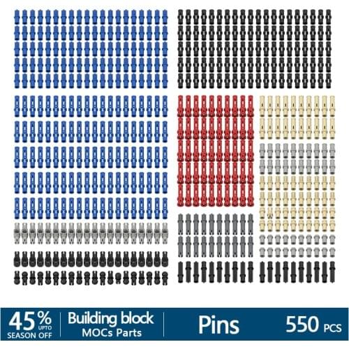550Pcs+ High-tech All kinds Pins Bulk Kit 11214 18651 2780 32002 32054 32556 3673 3749 4274 43093 6558 6628 Building block parts