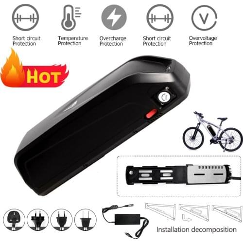 EU US RU No taxes New Hailong 36V 10ah 13ah 15ah 16ah 17.4ah Electric Bike Lithium ion battery with 20A BMS and 42V 2A Charger
