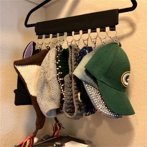 Storage Accessories Stainless Steel Clip Durable Baseball Cap Rack Hat Holder Rack Home Organizer Storage Door Closet Hanger