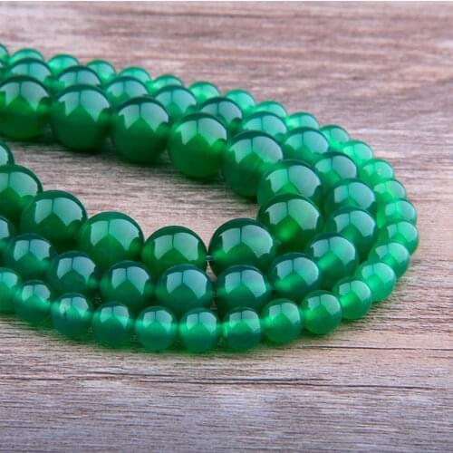 Green Agates beads 6 8 10 12mm Natural stone scattered beads DIY Bracelet neckace Accessories make