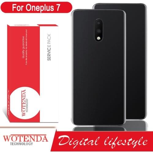 100% Original Back Housing for Oneplus 7 Back Cover Battery Glass for One Plus 7 Door Rear Case with Logo