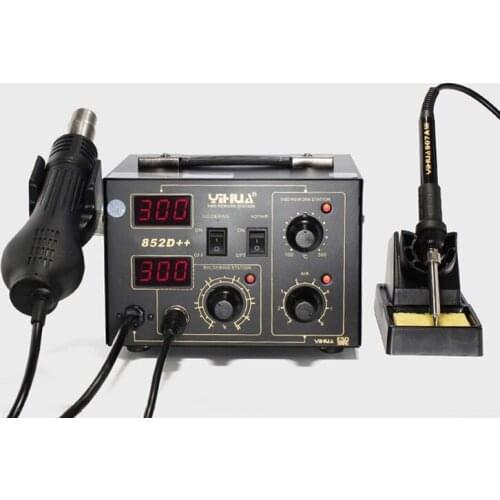 SMD Digital Air Soldering Station Mobile Phone Hot Gun Soldering For Solder 110V/220V YIHUA 852D