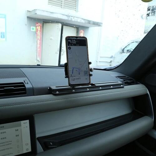 For Land Rover Defender 90 110 2020-2022,Alloy Car Co-pilot Dashboard Navigation Bracket Mobile Phone Holder,Interior Accessory