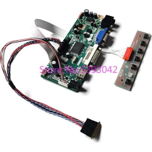 For LP156WH3 (TL)(T1)/(TL)(T2)/(TL)(TA)/(TL)(TB) LVDS 40-Pin 15.6" LCD screen 1366*768 WLED VGA+DVI controller card DIY kit