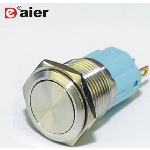 40PCS LAS3-16F-11L 16mm latching type ON OFF push switch waterproof