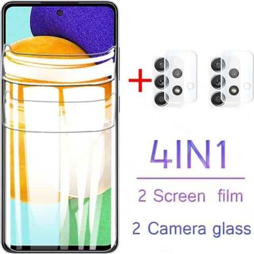 Hydrogel Film For Samsung Galaxy A52 2021 A525F A525B Screen Protector For Samsung A71 A51 A31 A21 A21S A12 A32 A72 Camera glass