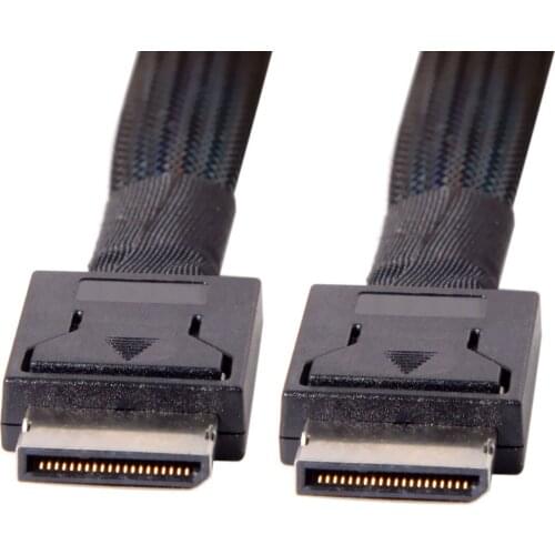 50cm SFF-8611 4i male to male OCuLink HBA PCIe G3 PCI-Express to OCuLink SFF-8611 SSD Data Active Cable 0.5M