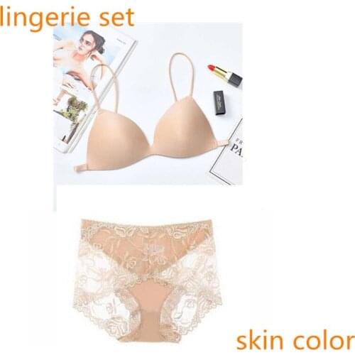 Lingerie Set Girl Summer Wild Bra Seamless Push Up Bras For Women Elasticity Soft Tube Top Underwear
