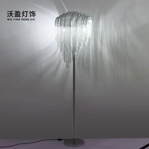 Nordic creative glass cover model room floor lamp post modern living room bedroom study warm art lamps