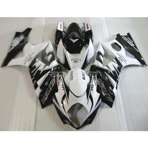 Top selling moto parts fairing kit for Suzuki GSXR1000 07 08 white black fairings set GSXR1000 2007 2008 IU12