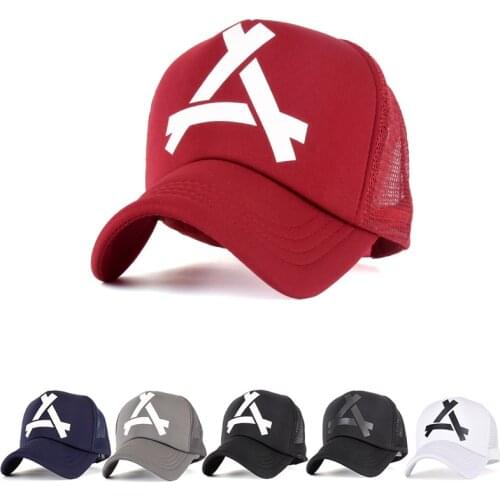 Fashion Snapback Cap Letter Embroidered Cotton Baseball Cap Men Women Casual Adjustable Caps Unisex Hip Hop Mesh Hat Trucker