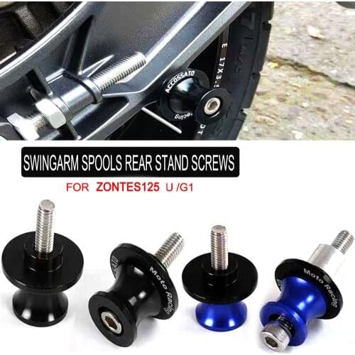 Motorcycle Swingarm Spools Rear Stand Screws Sliders For Zontes G1 -125 G1 125 ZT125-G1 ZT125-U 125-U