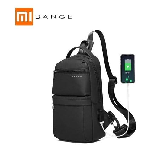 Xiaomi fashion Outdoor multifunctional USB leisure Chest bag Cycling Crossbody bag Mens shoulder bag