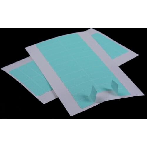 New 5 Sheets Super Adhesives Blue Replacement Tape for Brazilian Hair 4cm*0.8cm Double-Dided Lace Front Support Tape