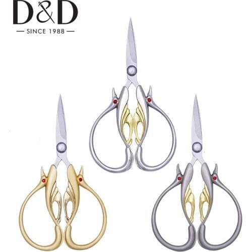 1Pc European Vintage Sewing Scissors Embroidery for Needlework Fabric Cutter Stainless Steel Tailors Scissors DIY Sewing Tools