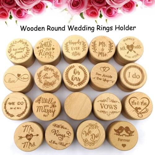Personalized Rustic Wedding Wood Ring Box Holder Custom Your Names and Date Wedding Ring Bearer Box