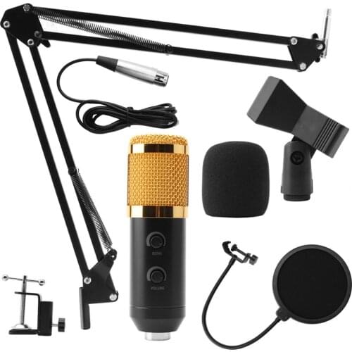 Professional BM900 Condenser Microphone USB Wired Recording Microphone for Computer Karaoke KTV With Stand Holder