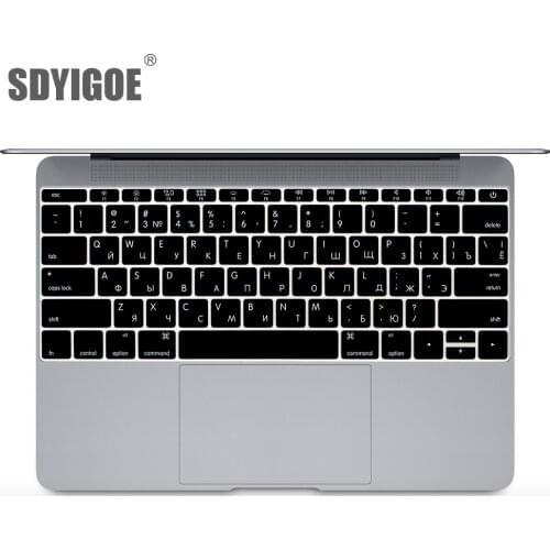 Russian U.S. Edition Silicone Keyboard Cover Skin for Macbook pro13 inch A1708 ( No Touch Bar) for Macbook 12"A1534 Retina