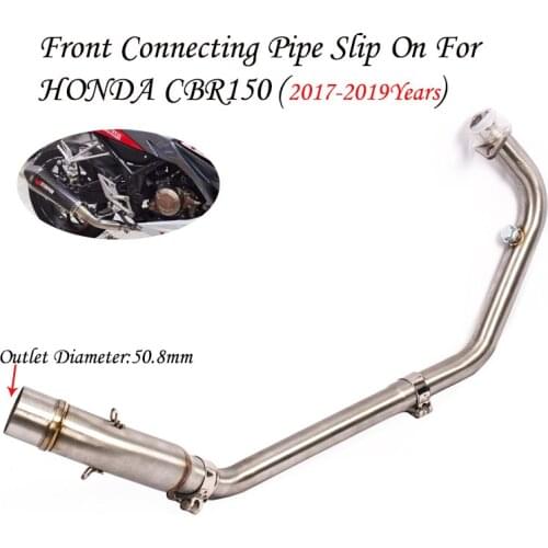 Slip On For Honda CB150R CBR150 CBR150R 17-19 Motorcycle Exhaust Pipe Scooter Front header link Pipe Middle Tube Slip-On System